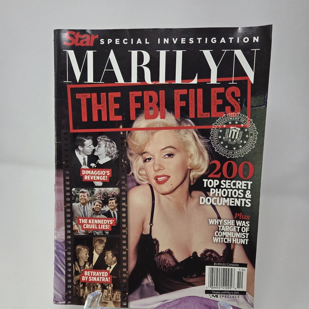 Star Special Investigation Marilyn The FBI Files May 4‎ 2015 Magazine